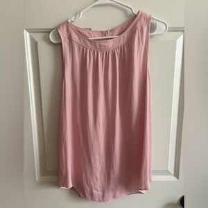 LOFT Pink Scoop-Neck Sleeveless Top- Size Medium